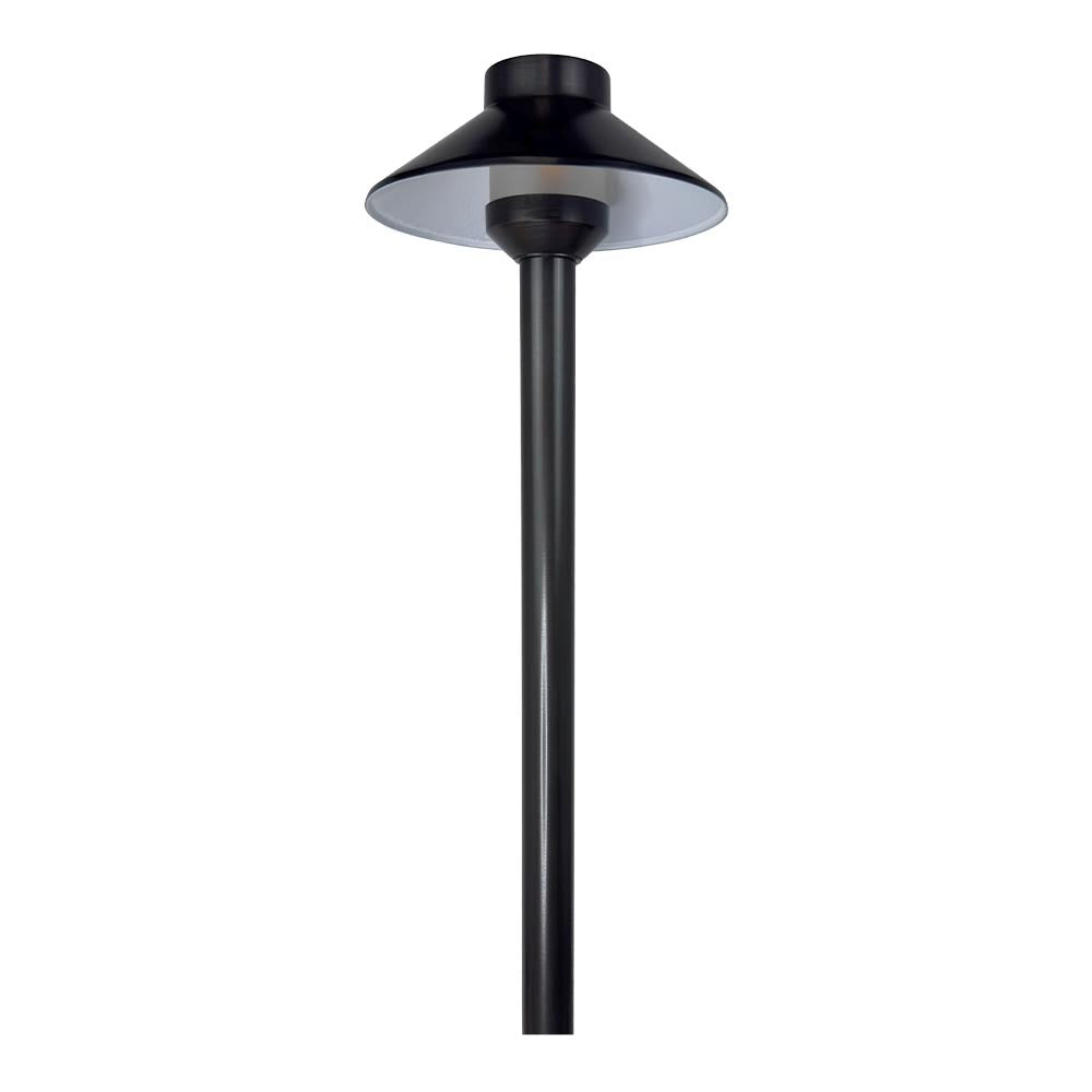 Outdoor Landscape Lighting LED 12V Low Voltage Complete Brass Driveway and Walkway Lighting Kit: Path Lights, Transformer, Wire & All Required Components