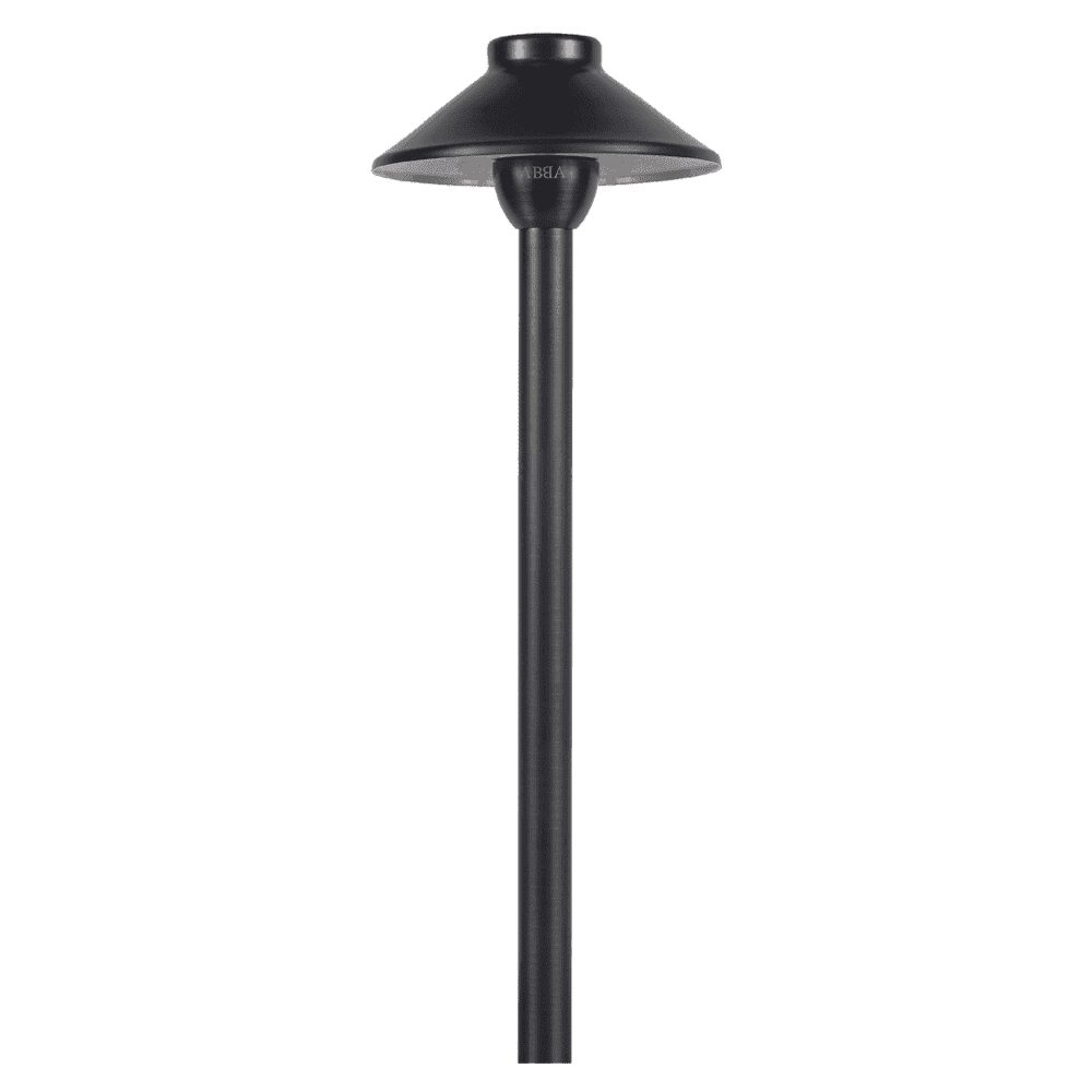 Outdoor Landscape Lighting LED 12V Low Voltage PLB02 Clear Lens Cast Brass Path Light | Lamp Ready 12V Low Voltage Landscape Light Black Brass