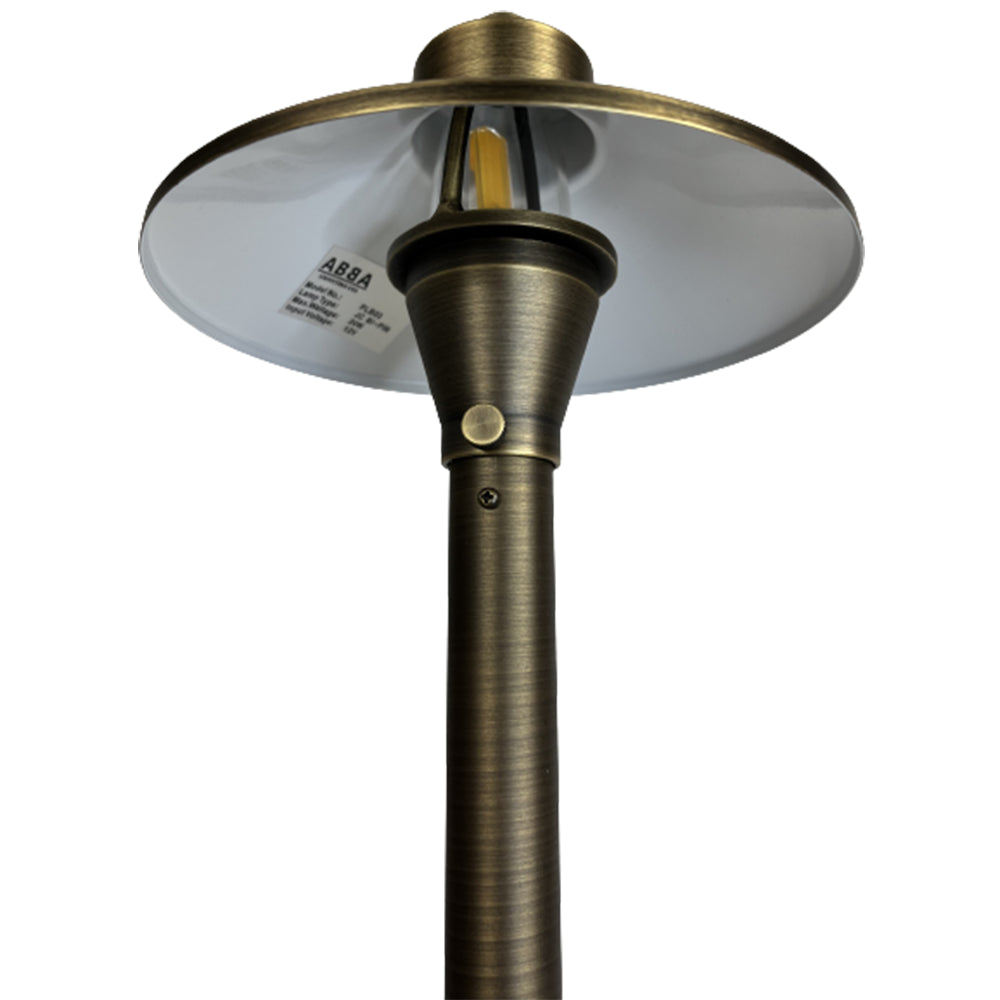 Outdoor Landscape Lighting LED 12V Low Voltage PLB03 4x/8x/12x Package LED 12V Low Voltage Brass Pathway Lights Outdoor Landscape Lighting Fixtures 3W 3000K Bulb