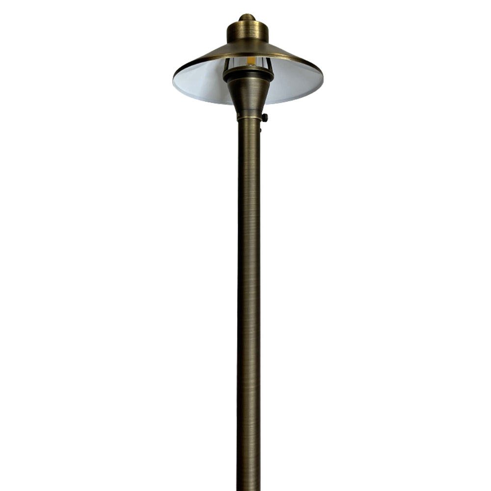 Outdoor Landscape Lighting LED 12V Low Voltage PLB03 4x/8x/12x Package LED 12V Low Voltage Brass Pathway Lights Outdoor Landscape Lighting Fixtures 3W 3000K Bulb