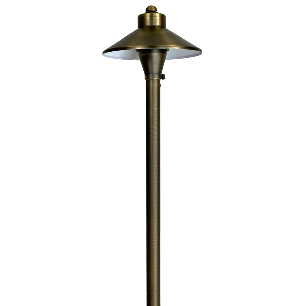Outdoor Landscape Lighting LED 12V Low Voltage PLB03 4x/8x/12x Package LED 12V Low Voltage Brass Pathway Lights Outdoor Landscape Lighting Fixtures 3W 3000K Bulb