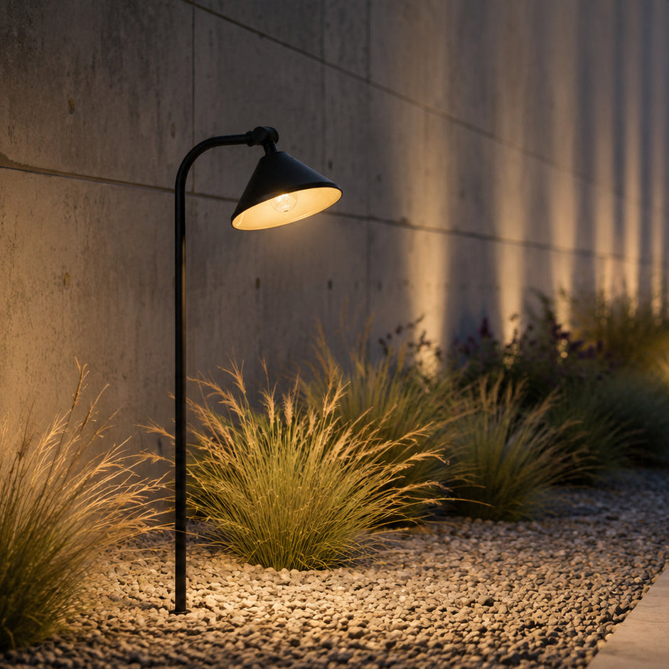 Outdoor Landscape Lighting LED 12V Low Voltage PLB05 Cast Brass Path Light | 12V Low Voltage Landscape Light Lamp Ready G4 Socket