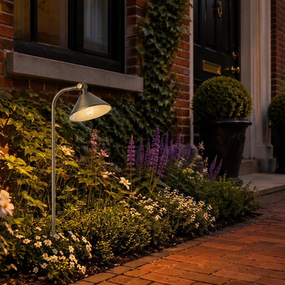 Outdoor Landscape Lighting LED 12V Low Voltage PLB05 Cast Brass Path Light | 12V Low Voltage Landscape Light Lamp Ready G4 Socket