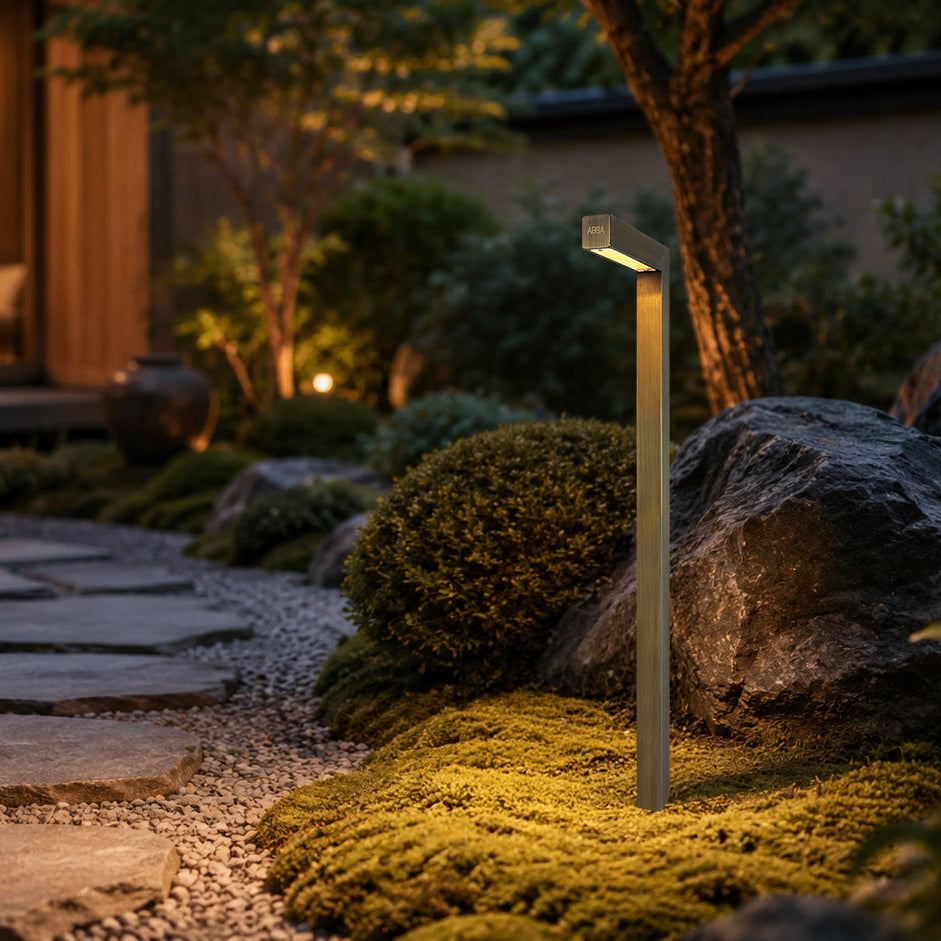 PLB07 Cast Brass Path Light | 3W 3000K Warm White Integrated LED 12V Low Voltage Landscape Light