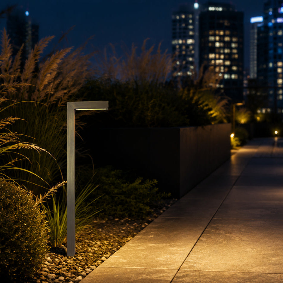 PLB07 Cast Brass Path Light | 3W 3000K Warm White Integrated LED 12V Low Voltage Landscape Light