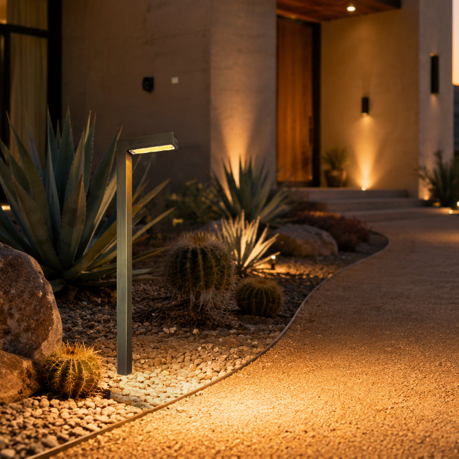 PLB10 Cast Brass Path Light | 12V Low Voltage Landscape Light Lamp Ready G4 Socket