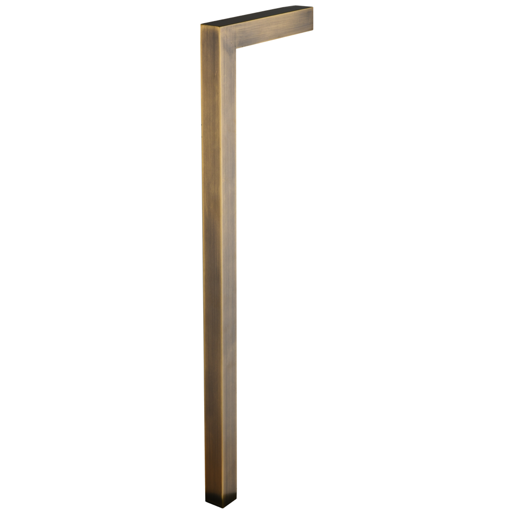 PLB10 4x/8x/12x Package LED Brass L-Shaped 12V Low Voltage Landscape Lighting Pathway Light 3W 3000K Bulb