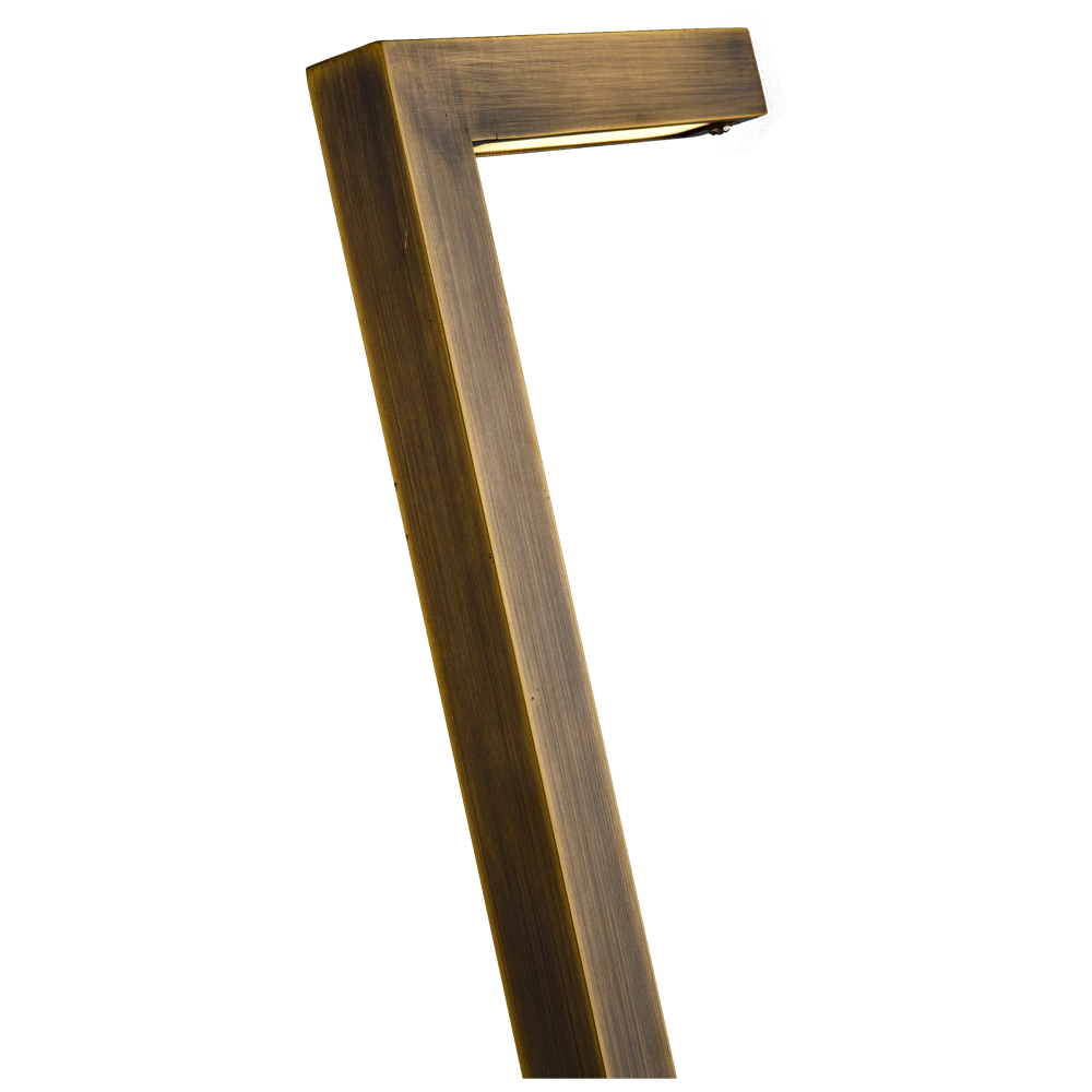 PLB10 4x/8x/12x Package LED Brass L-Shaped 12V Low Voltage Landscape Lighting Pathway Light 3W 3000K Bulb