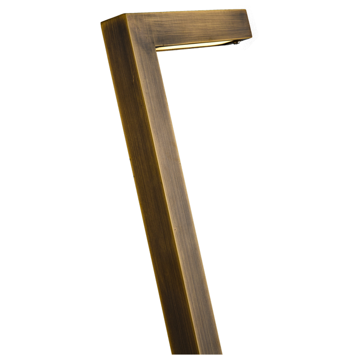 PLB10 4x/8x/12x Package LED Brass L-Shaped 12V Low Voltage Landscape Lighting Pathway Light 3W 3000K Bulb