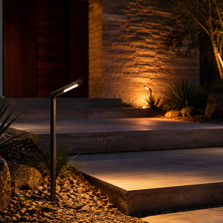 PLB16 Cast Brass Path Light | Lamp Ready 12V Low Voltage Landscape Light Lamp Ready G4 Socket