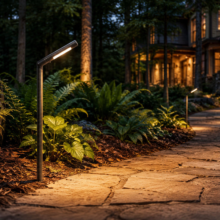 PLB16 Cast Brass Path Light | Lamp Ready 12V Low Voltage Landscape Light Lamp Ready G4 Socket