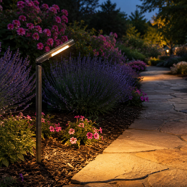 PLB16 Cast Brass Path Light | Lamp Ready 12V Low Voltage Landscape Light Lamp Ready G4 Socket