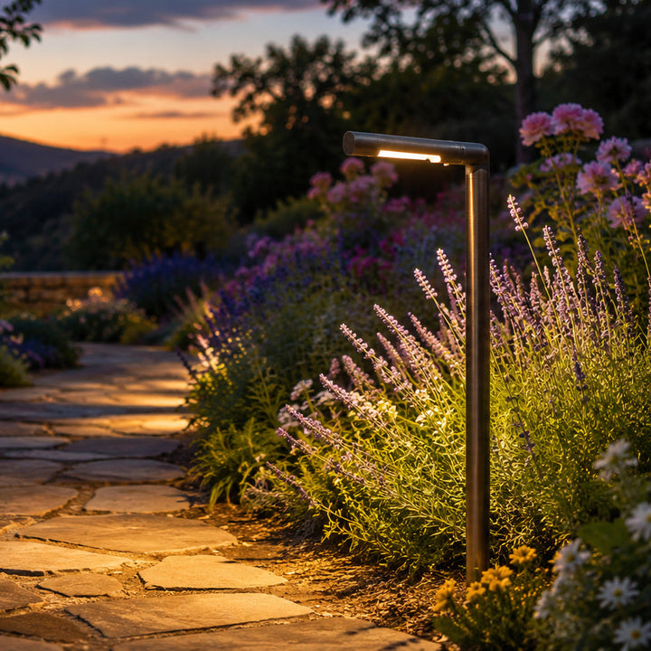 PLB16 Cast Brass Path Light | Lamp Ready 12V Low Voltage Landscape Light Lamp Ready G4 Socket