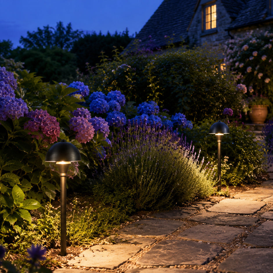 PLB18 Cast Brass LED Mini Globe Lamp Ready 12V Low Voltage Pathway Outdoor Landscape Lighting Fixture Lamp Ready G4 Socket
