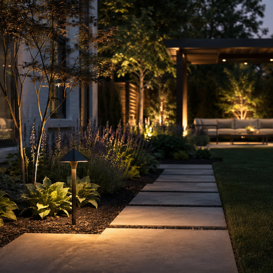 PLB19 Brass LED 12V Low Voltage Pathway Outdoor Lighting Landscape Fixture Lamp Ready G4 Socket