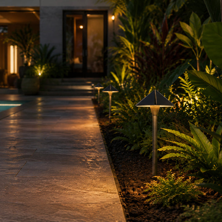 PLB19 Brass LED 12V Low Voltage Pathway Outdoor Lighting Landscape Fixture Lamp Ready G4 Socket