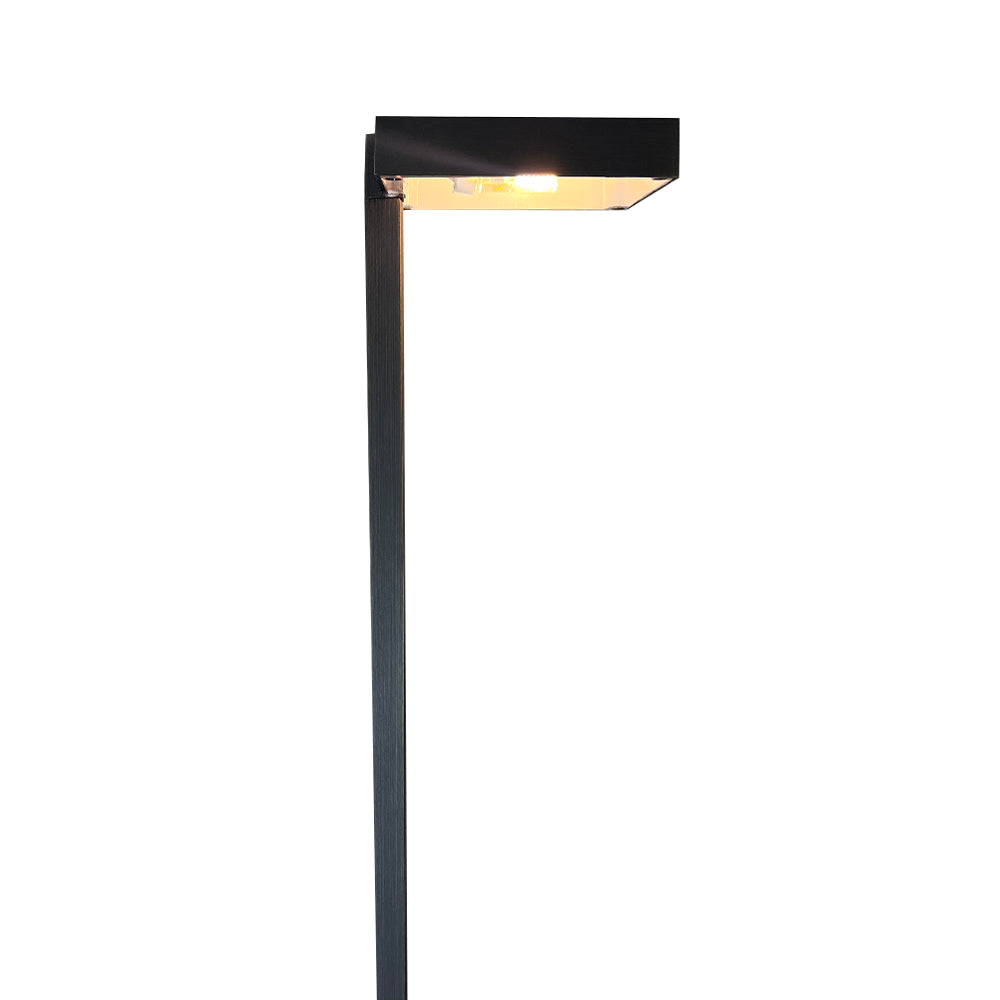 Outdoor Landscape Lighting LED 12V Low Voltage PLB20 Cast Brass Square Top LED 12V Low Voltage Pathway Outdoor Lighting Landscape Fixture Dark Brass