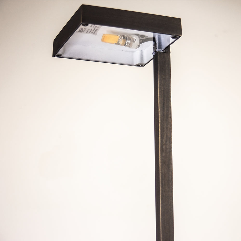 Outdoor Landscape Lighting LED 12V Low Voltage PLB20 4x/8x/12x Package Cast Brass Square Top LED 12V Low Voltage Pathway Outdoor Lighting Landscape Fixture 3W 3000K Bulb