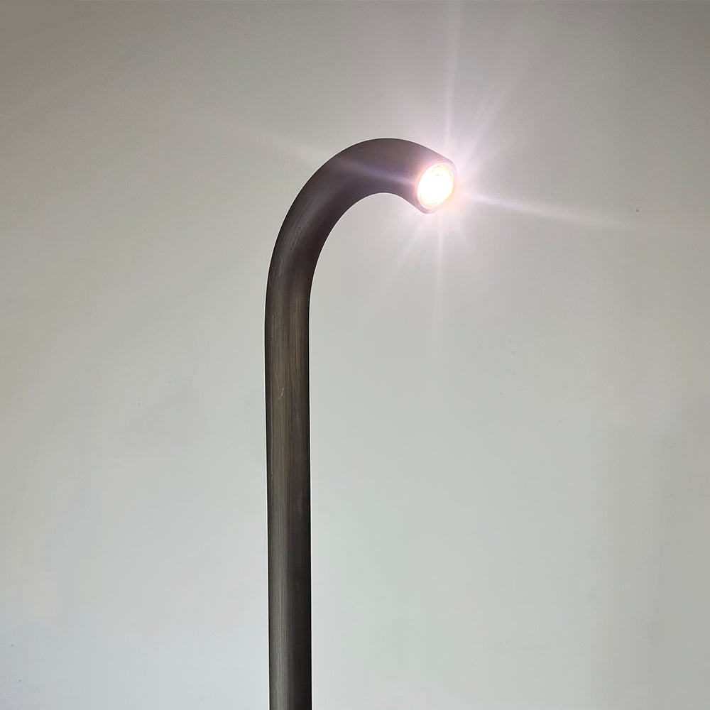 Outdoor Landscape Lighting LED 12V Low Voltage PLB21 4x/8x/12x Package Cast Brass 3W 3000K Warm White Integrated LED Cane Style Curved 12V Low Voltage Pathway Light