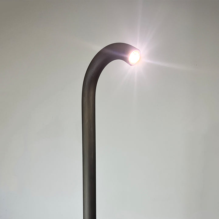 Outdoor Landscape Lighting LED 12V Low Voltage PLB21 4x/8x/12x Package Cast Brass 3W 3000K Warm White Integrated LED Cane Style Curved 12V Low Voltage Pathway Light