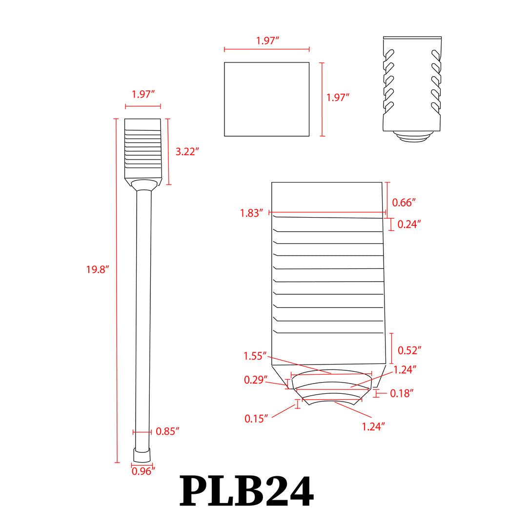 PLB24 Cast Brass Path and Area Light LED Low Voltage Pathway Outdoor Lighting Landscape Fixture