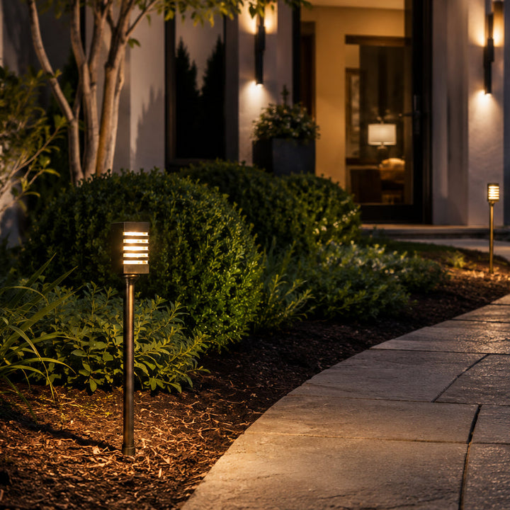 PLB24 Cast Brass Path and Area Light LED 12V Low Voltage Pathway Outdoor Lighting Landscape Fixture Lamp Ready G4 Socket