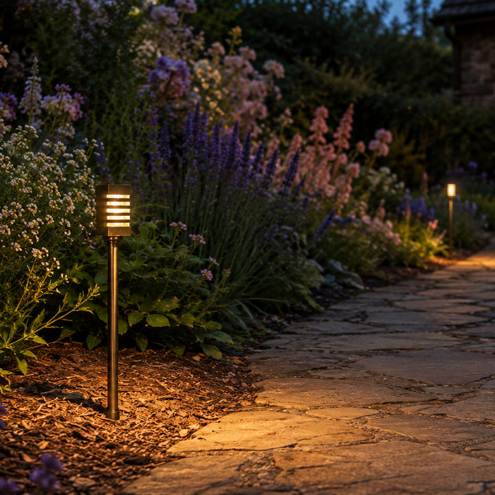 PLB24 Cast Brass Path and Area Light LED 12V Low Voltage Pathway Outdoor Lighting Landscape Fixture Lamp Ready G4 Socket
