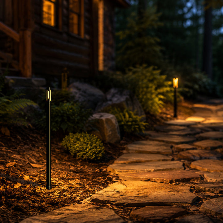 PLB25 Cast Brass Path and Area Light LED 12V Low Voltage Pathway Outdoor Lighting Landscape Fixture Lamp Ready G4 Socket
