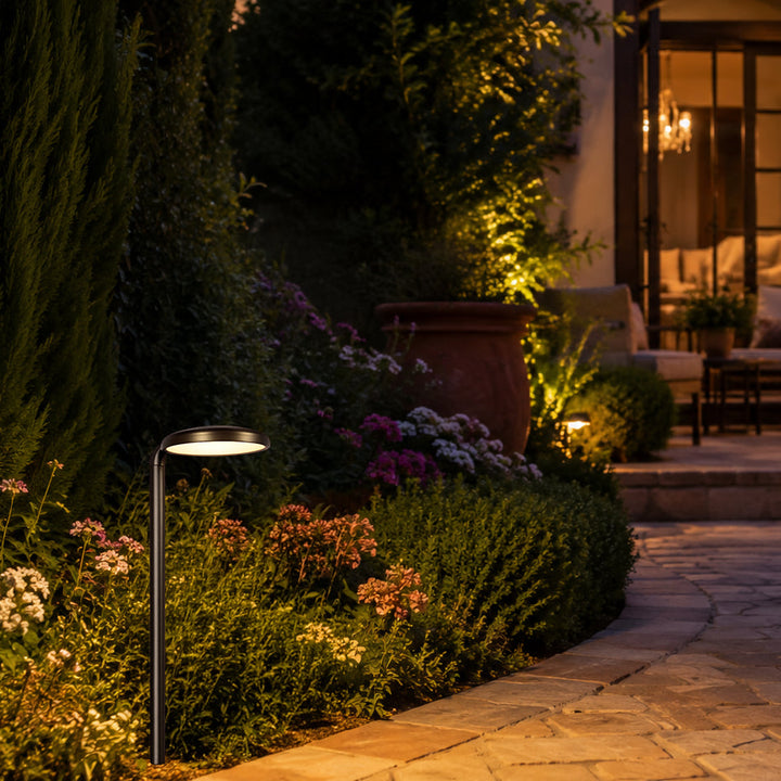 PLB27 4W 3000K  Integrated LED Outdoor Garden Pathway Light | 12V Low Voltage Brass Path Light