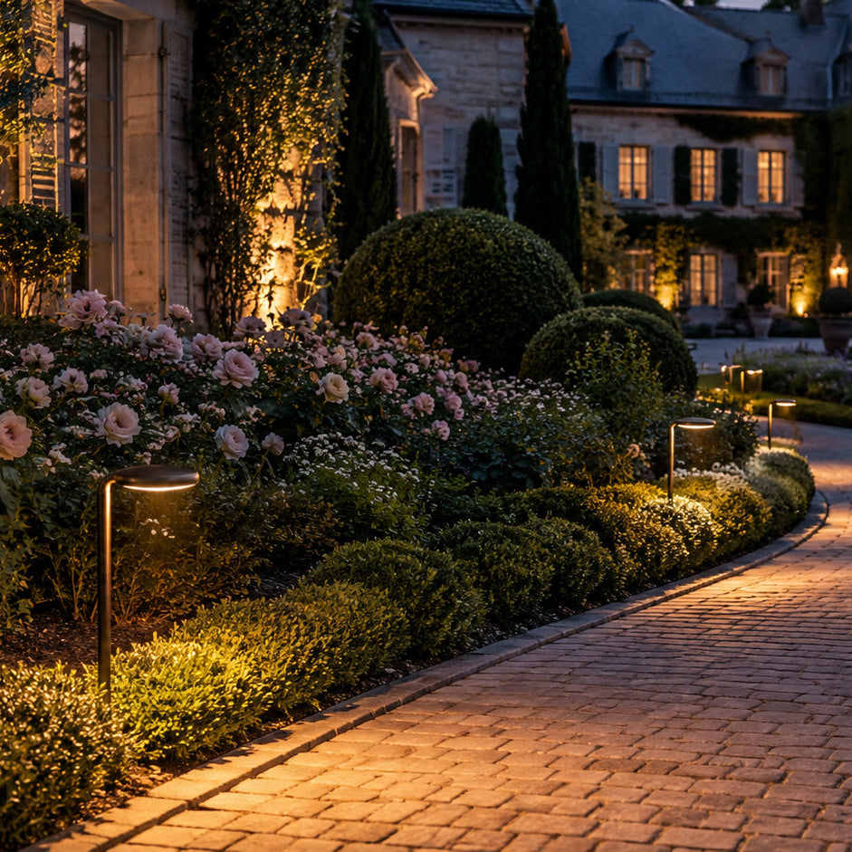 PLB27 4W 3000K  Integrated LED Outdoor Garden Pathway Light | 12V Low Voltage Brass Path Light