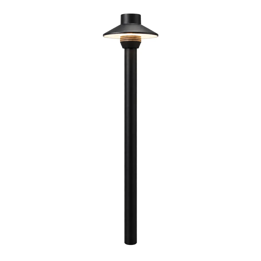 PLB30 Cast Brass Path Light | Lamp Ready 12V Low Voltage Landscape Light G4 Socket