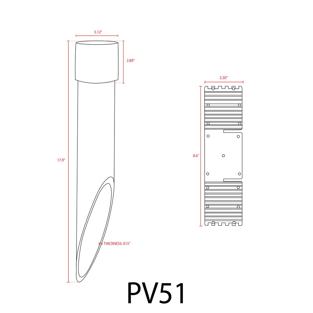 PV51 Heavy Duty PermaPost PVC Post with Cap | Landscape Lighting Accessory