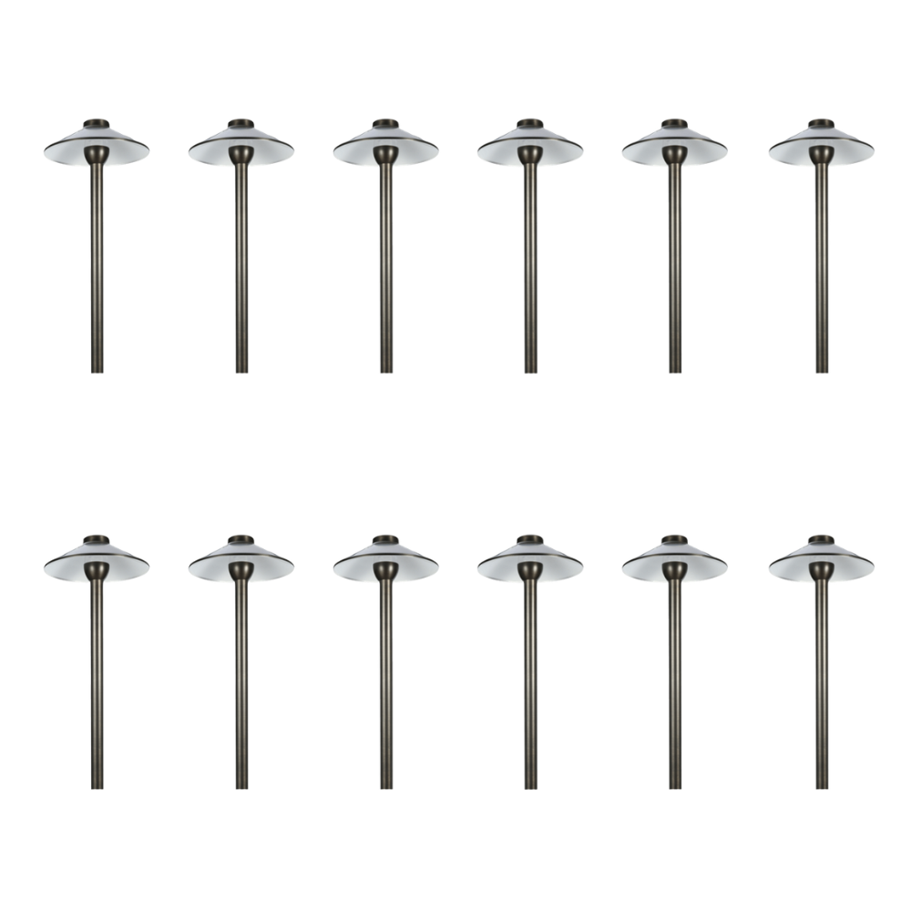 Outdoor Landscape Lighting LED 12V Low Voltage RPL8902 x12 Package Outdoor Garden Pathway Light | Low Voltage Brass Path Light [FINAL SALE]