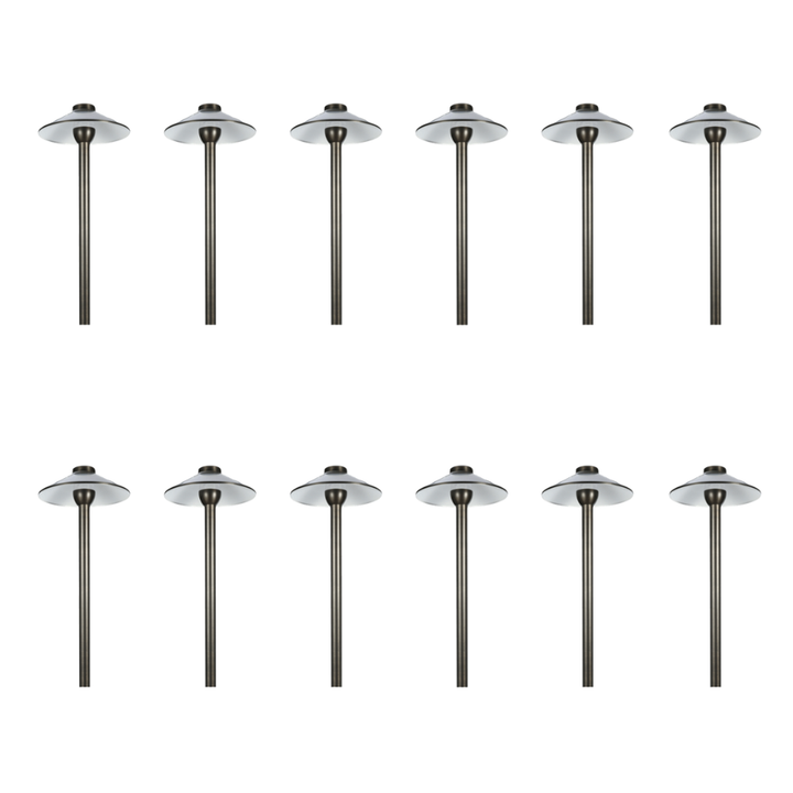 Outdoor Landscape Lighting LED 12V Low Voltage RPL8902 x12 Package Outdoor Garden Pathway Light | Low Voltage Brass Path Light [FINAL SALE]