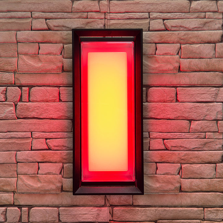 SCA01-14 Integrated LED 22W RGBCW Wi-Fi and Bluetooth Control 14″x6.2″x4.9″ 12V Low Voltage Aluminum Wall Sconce Lighting IP65 Waterproof