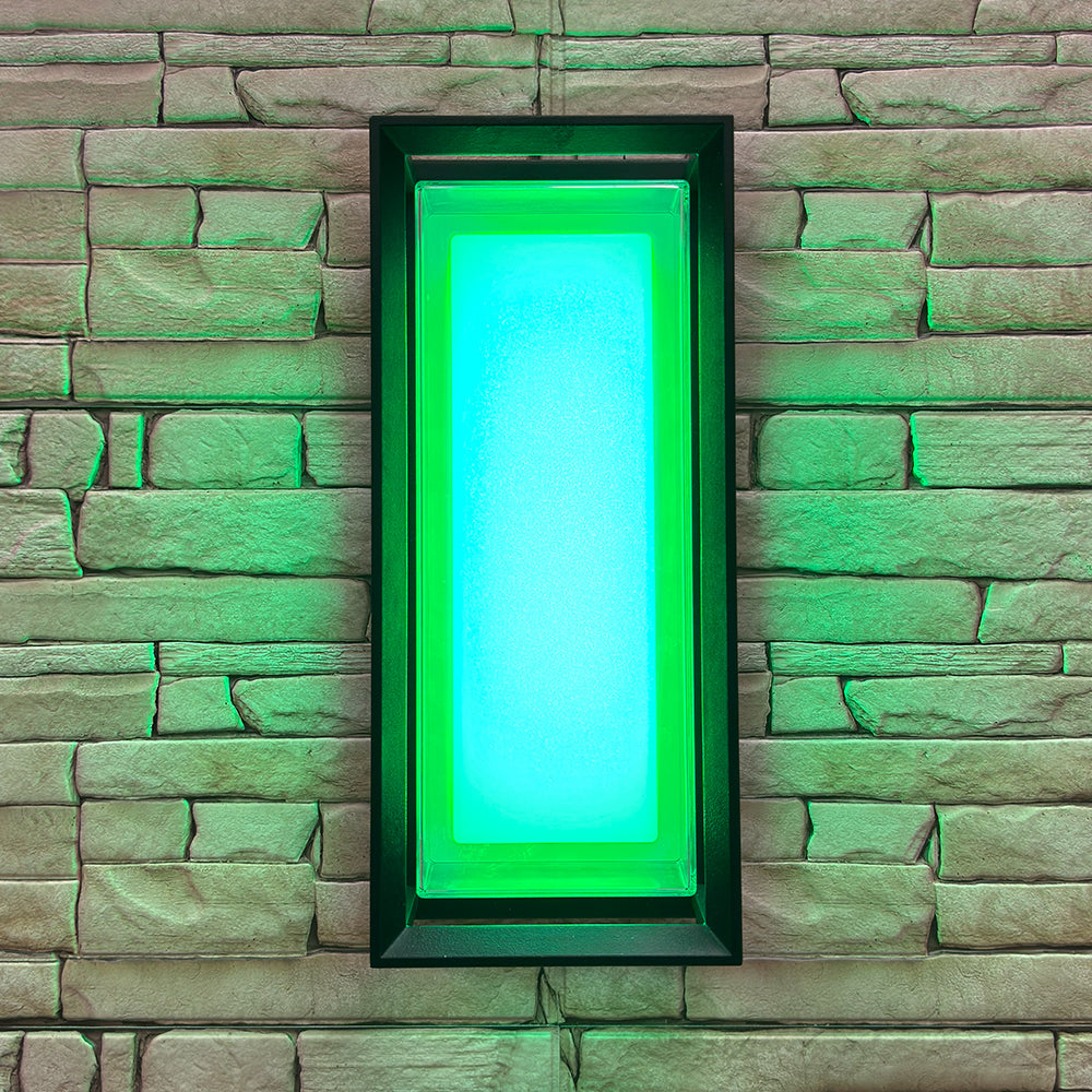 SCA01-14 Integrated LED 22W RGBCW Wi-Fi and Bluetooth Control 14″x6.2″x4.9″ 12V Low Voltage Aluminum Wall Sconce Lighting IP65 Waterproof