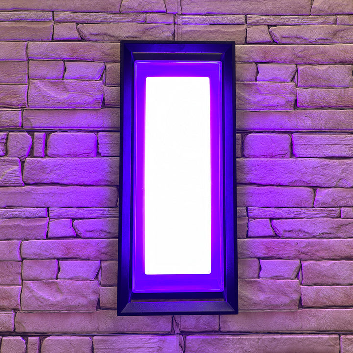 SCA01-14 Integrated LED 22W RGBCW Wi-Fi and Bluetooth Control 14″x6.2″x4.9″ 12V Low Voltage Aluminum Wall Sconce Lighting IP65 Waterproof