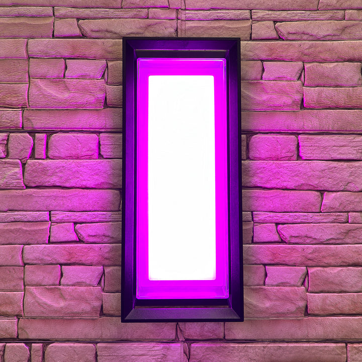 SCA01-14 Integrated LED 22W RGBCW Wi-Fi and Bluetooth Control 14″x6.2″x4.9″ 12V Low Voltage Aluminum Wall Sconce Lighting IP65 Waterproof