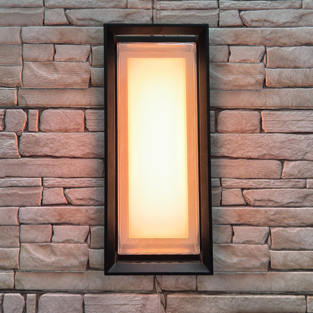 SCA01-14 Integrated LED 22W RGBCW Wi-Fi and Bluetooth Control 14″x6.2″x4.9″ 12V Low Voltage Aluminum Wall Sconce Lighting IP65 Waterproof