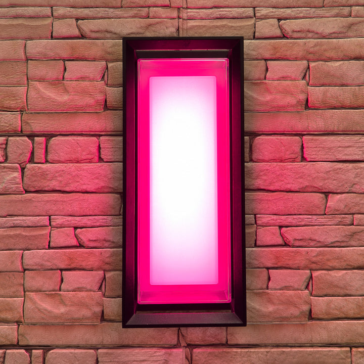 SCA01-14 Integrated LED 22W RGBCW Wi-Fi and Bluetooth Control 14″x6.2″x4.9″ 12V Low Voltage Aluminum Wall Sconce Lighting IP65 Waterproof