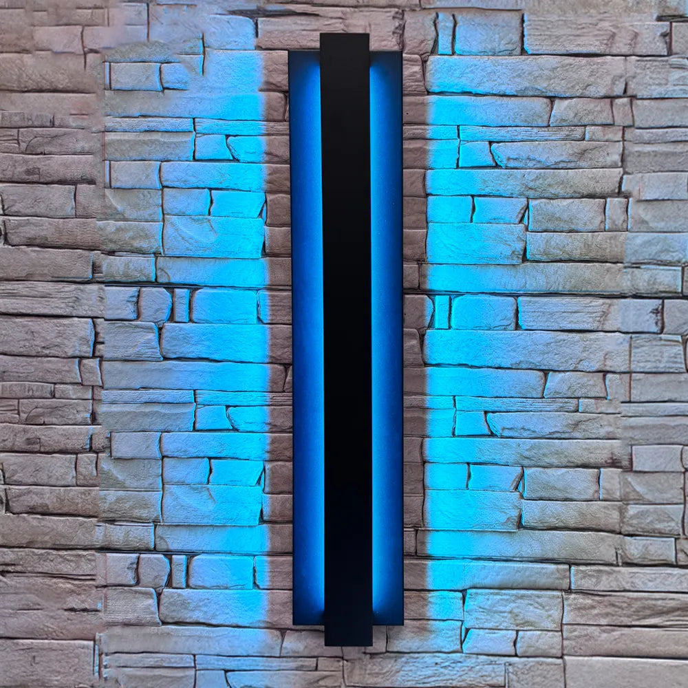 Outdoor Landscape Lighting LED 12V Low Voltage SCA02-24 Integrated LED 24W RGBCW Wi-Fi and Bluetooth Control 24″x4.9″x3.5″ 12V Low Voltage Aluminum Wall Sconce Lighting IP65 Waterproof