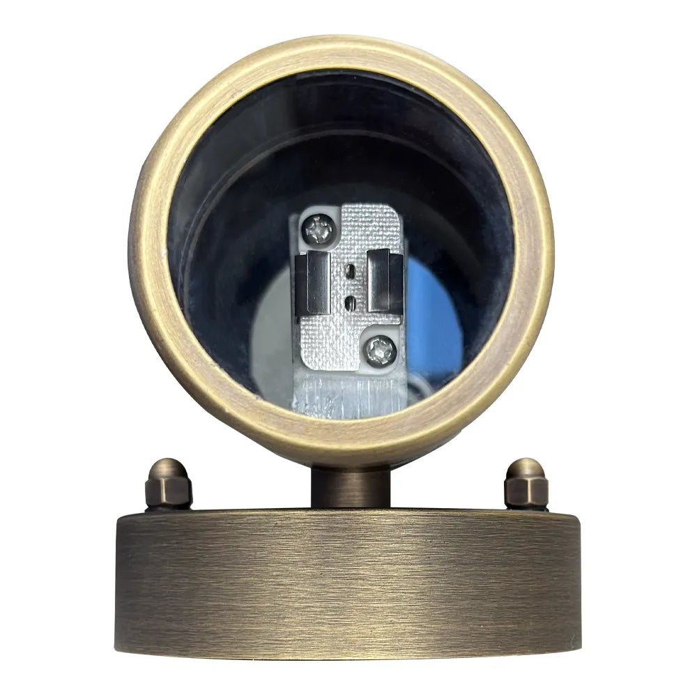 Outdoor Landscape Lighting LED 12V Low Voltage SCB05 4x/8x/12x Package LED Cylinder Up Down Light 2 Directional Brass Sconce Lighting with 12V Low Voltage 3W 3000K Bulb