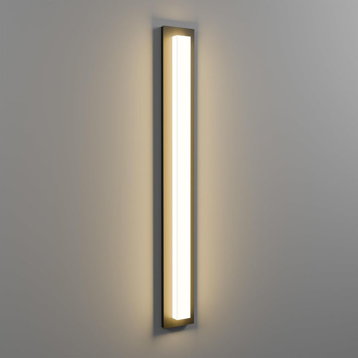 Outdoor Landscape Lighting LED 12V Low Voltage SCH17 1-Pack LED 39.4 Inch Rectangular Modern Outdoor Wall Sconce Light 2500LM, 2900K Aluminum and Acrylic Integrated LED 46W Line Voltage 110V AC IP65