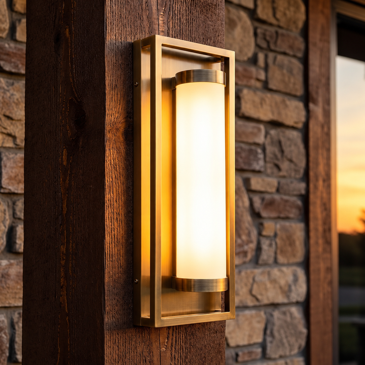 Outdoor Landscape Lighting LED 12V Low Voltage SCH21 15W Modern Dusk-to-Dawn Outdoor 16" x 6" x 3.8" Wall Sconce Light 120V Line Voltage