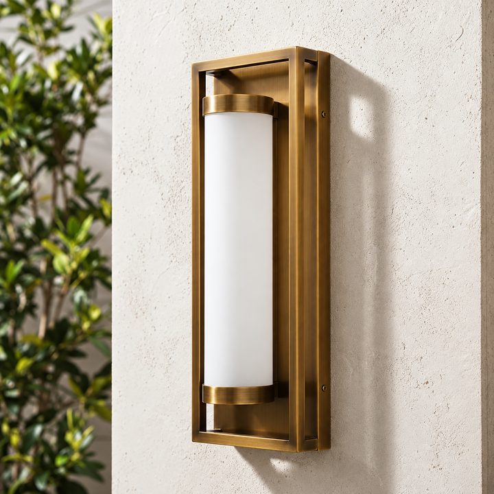 Outdoor Landscape Lighting LED 12V Low Voltage SCH21 15W Modern Dusk-to-Dawn Outdoor 16" x 6" x 3.8" Wall Sconce Light 120V Line Voltage