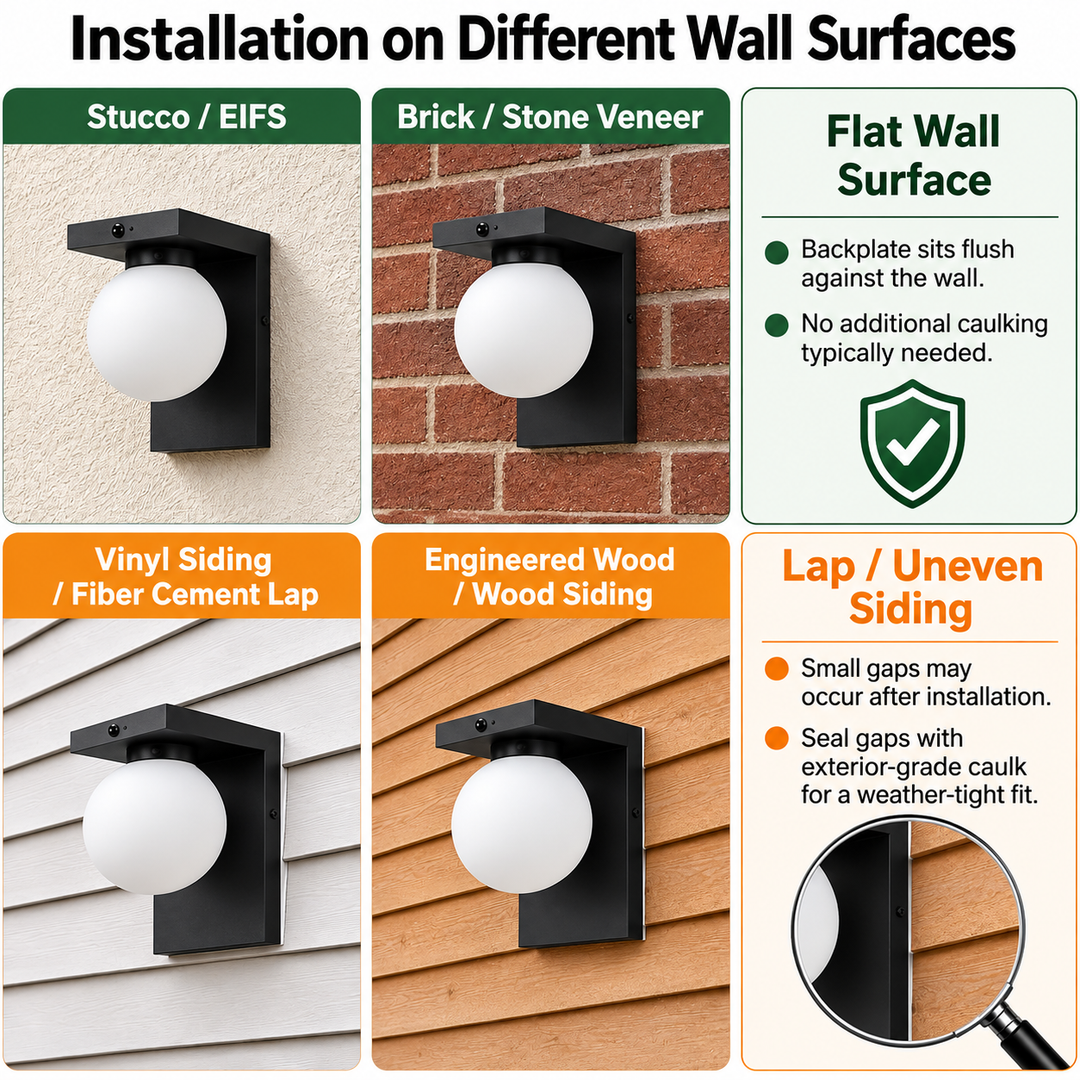 Outdoor Landscape Lighting LED 12V Low Voltage SCH23MS 12W 1100LM 3000K Motion Sensor Frosted Glass Globe Wall Sconce Light 120V Line Voltage