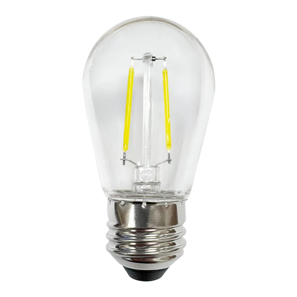 Outdoor Landscape Lighting LED 12V Low Voltage SL101 Replacement Light Bulbs 2W LED S14 E26 12V Low Voltage Edison Style for Bistro String Lights