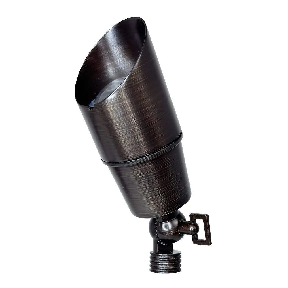 SPB01 Cast Brass Spotlight | Lamp Ready 12V Low Voltage Landscape Light