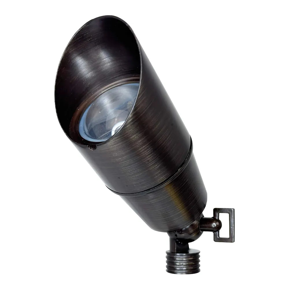 SPB01 Cast Brass Spotlight | Lamp Ready 12V Low Voltage Landscape Light