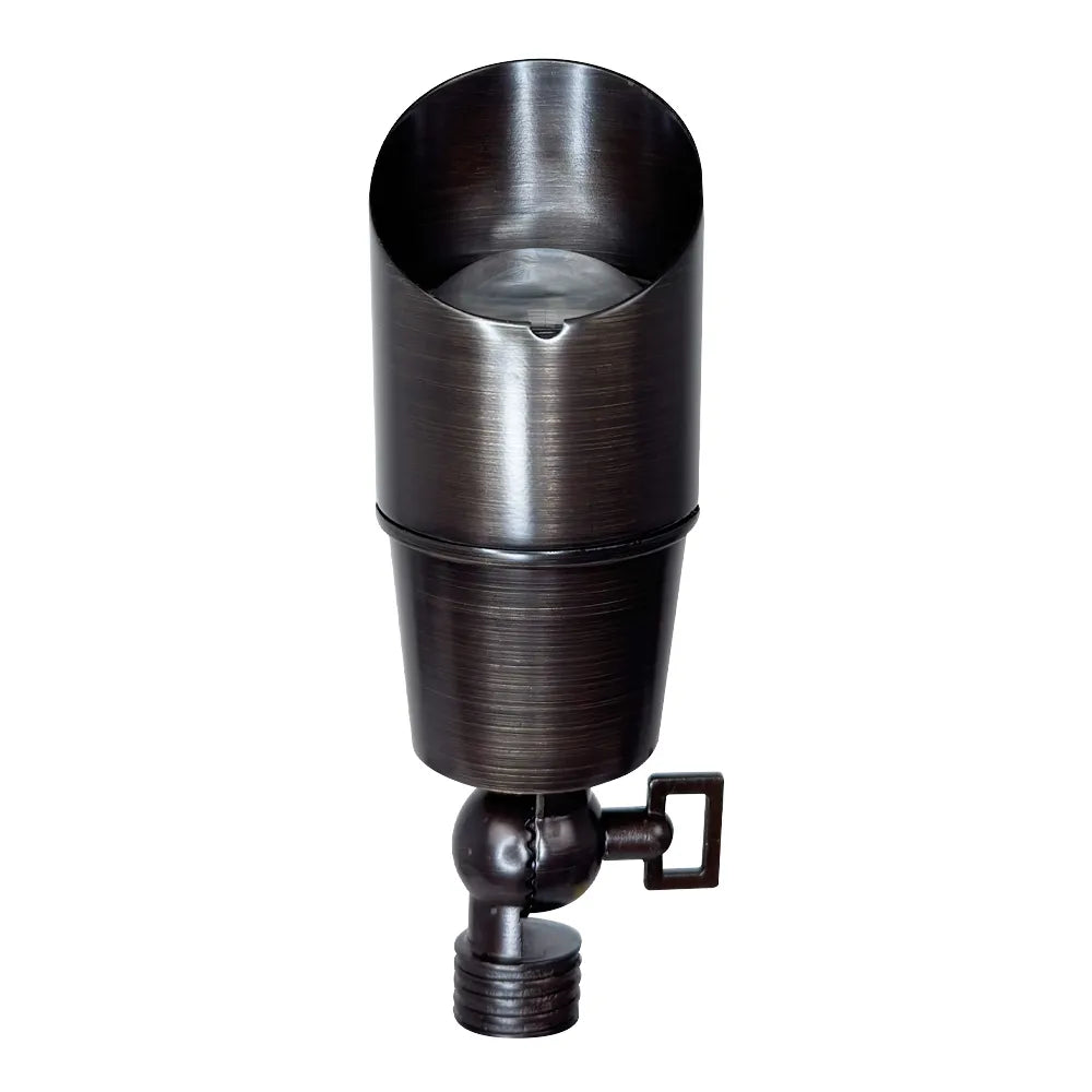 SPB01 Cast Brass Spotlight | Lamp Ready 12V Low Voltage Landscape Light